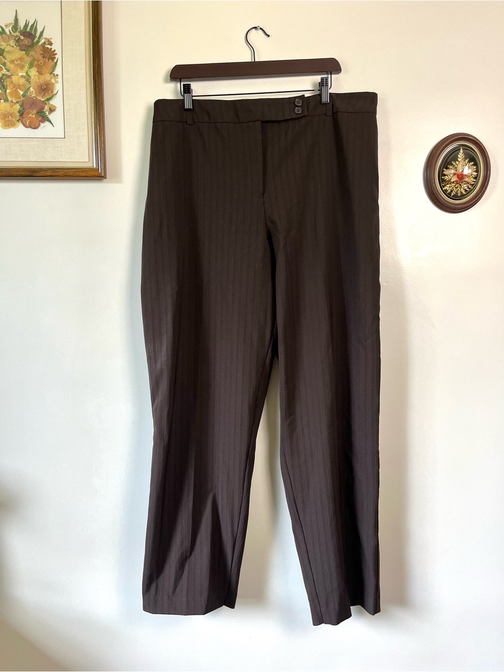 Jessica Image Brown PinStripe Trouser Pants